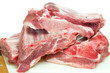 Raw meat ribs.