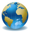 World globe abstract vector illustration