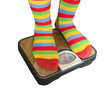 Photo: Feet placed on scales Feet placed on scales