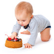 Baby and cake Baby and cake