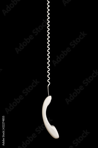 Photo: White telephone White telephone