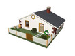 Casa con Giardino-Home With Garden-3d