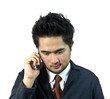 Businessman on telephone