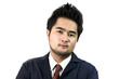 Businessman looking straight