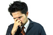 Businessman strain