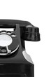 vintage black telephone close up