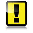 Glossy Exclamation mark. Vector design element.