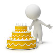 3d small people - birthday cake 3d small people - birthday cake