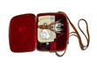 Vintage movie camera in case