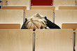 Studentin schlafend Studentin schlafend
