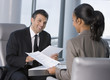 Business people working together