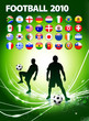 Soccer Player on Abstract Modern Light Background Soccer Player on Abstract Modern Light Background