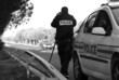 Photo : police controle radar, route uniforme,