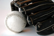 Softball and Glove