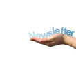 Foto: Newsletter auf der Hand Newsletter auf der Hand