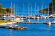 Docked yachts in Helsinki, Finland