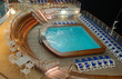 Swimming pool at night