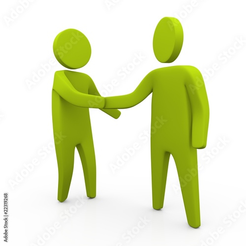 Illustration: shaking hand shaking hand