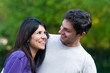 Happy young couple have fun together