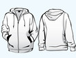 Jacket or sweatshirt template Jacket or sweatshirt template