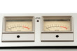 two decibel meter of sound equipment
