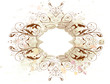 vintage frame ,grunge background, flourishes ornaments