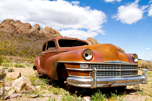 Photo: Abondoned rusty classic car Abondoned rusty classic car