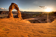 delicate arch, sunset, sonne