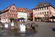 Der Marktplatz in Karlstadt am Main Der Marktplatz in Karlstadt am Main