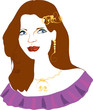 Face of young woman