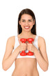 Woman lifting weights