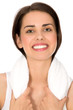 Woman with towel