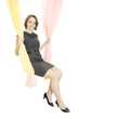 Woman on swing