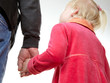 Man going away with a little girl