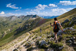 Randonneurs sur le Pic de Morgon, Alpes