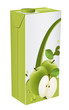 Apple juice carton box vector illustration. Apple juice carton box vector illustration.