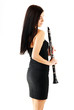 woman with a clarinet