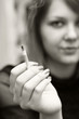 Woman with cigarette