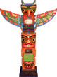 Totem Amérindien tout en vecteur Totem Amérindien tout en vecteur