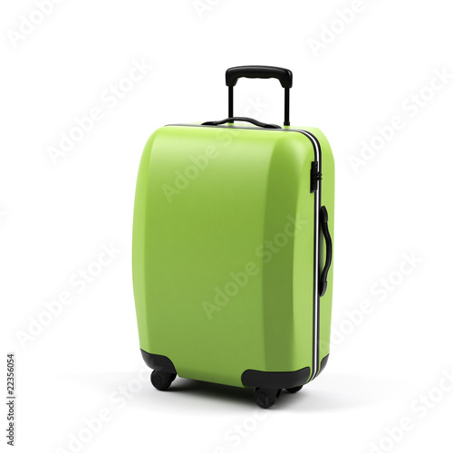 Illustration: Suitcase isolated on a white background. Suitcase isolated on a white background.