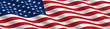 American Flag Flowing in the Wind