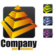 Photo en ligne au meilleur prix logo 009 - pyramide - logotype