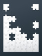 Puzzle vector background with copy space