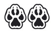 Animal footprints and track vector