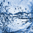 abstract water splash with bubbles