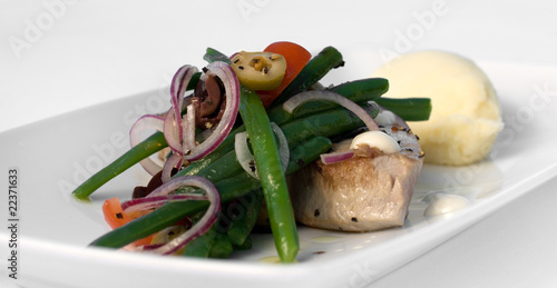 Photo: Grilled Tuna Steak with Vegetables Grilled Tuna Steak with Vegetables