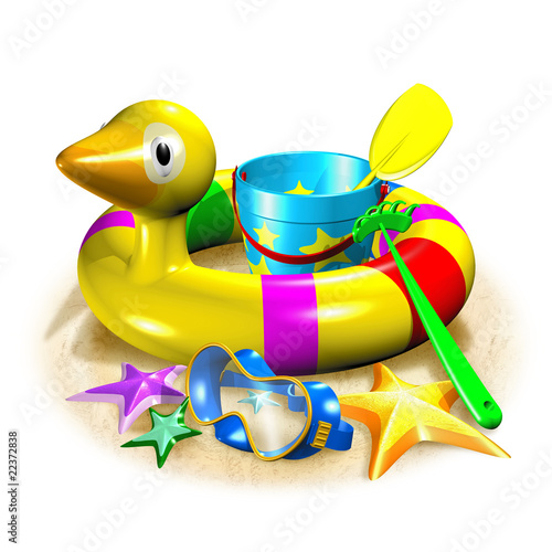 Illustrazione: Vacanze al Mare-Beach Holiday-3d-2 Vacanze al Mare-Beach Holiday-3d-2
