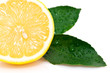 Détail moitié de citron jaune