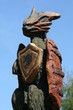 Geschnitzte Holzfigur Geschnitzte Holzfigur