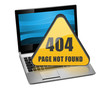Laptop 404 Page not Found